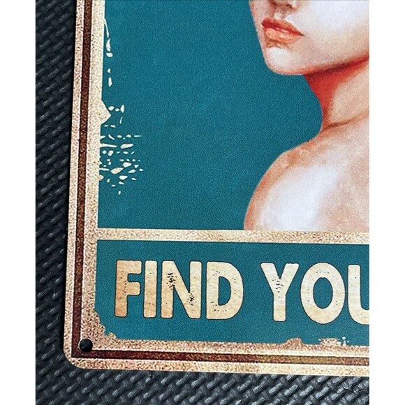 Mushrooms Hunter Lose Your Mind Find Your Soul Vintage Metal Tin Signs Home Bar - Picture 2 of 5